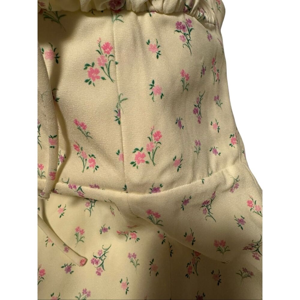 House of CB size M Carina Lemon floral bustier midi dress - EUC - Picture 7 of 10